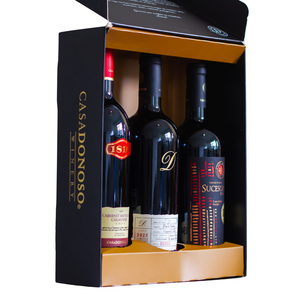 Caja ensamblajes premium 3 botellas x750cc