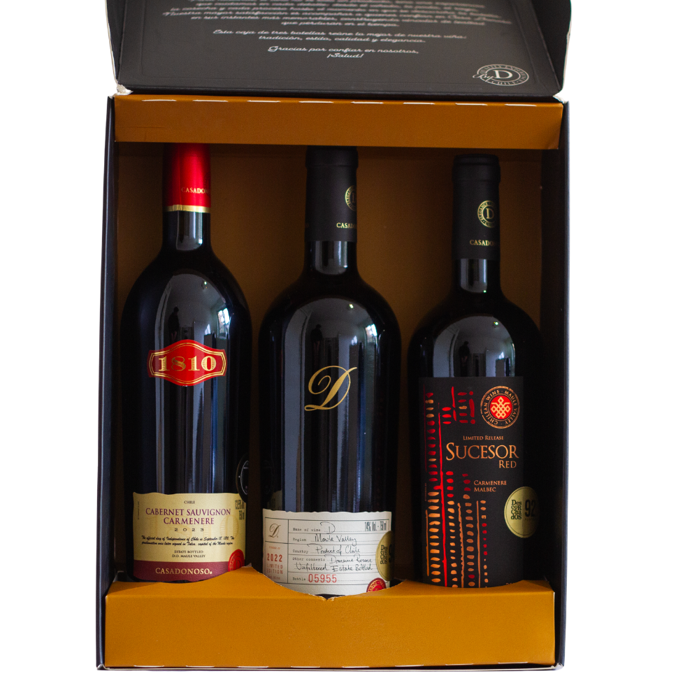 Caja ensamblajes premium 3 botellas x750cc