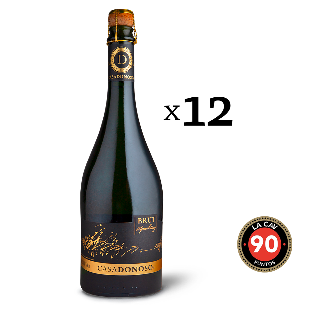 Casa Donoso Brut Sparkling caja 12 botellas 750 cc