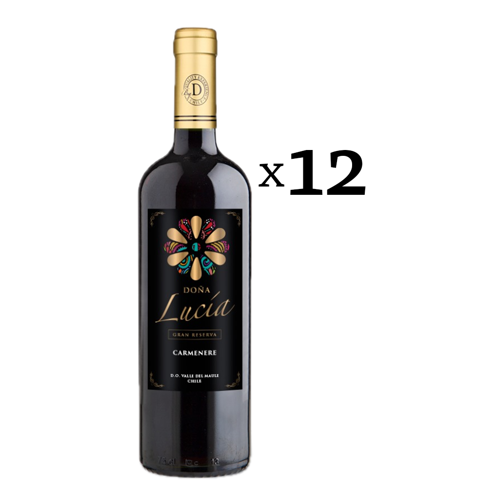 Doña Lucia Gran Reserva Carmenere 750 cc Caja 12 botellas
