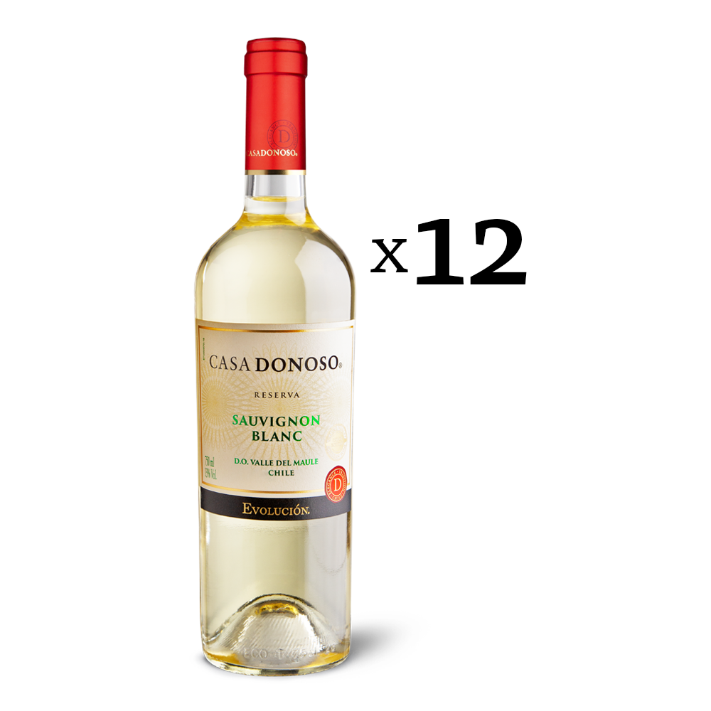 Casa Donoso Reserva Evolucion Sauvignon Blanc caja 12 botellas 750 cc