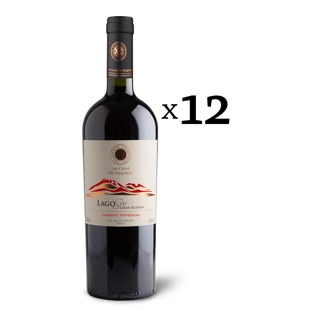Lago Sur Gran Reserva Cabernet Sauvignon caja 12 botellas 750 cc