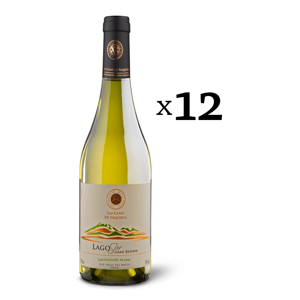 Lago Sur Gran Reserva Sauvignon Blanc caja 12 botellas 750 cc