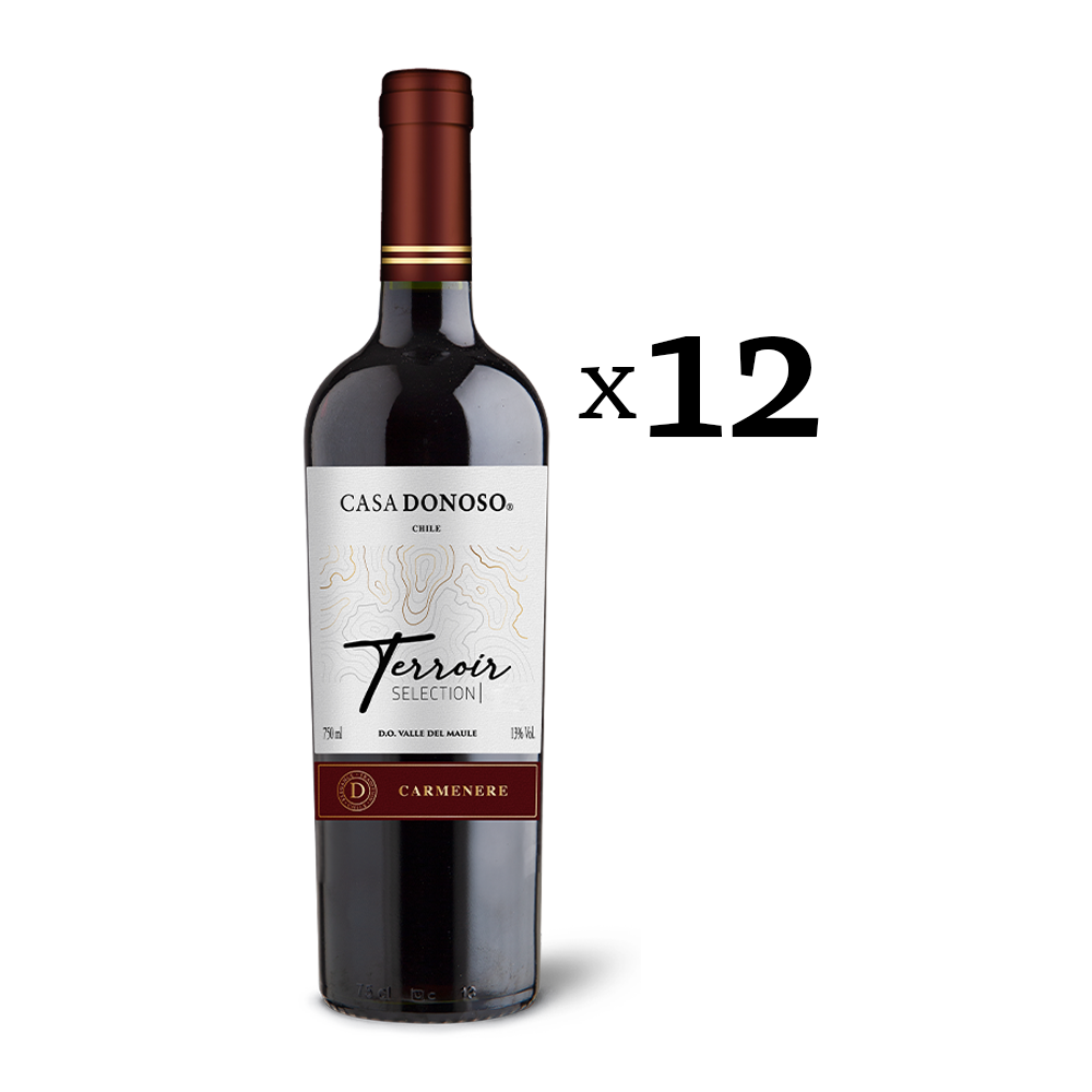 Casa Donoso Terroir Selection Carmenere 750 cc CAJA 12 botellas