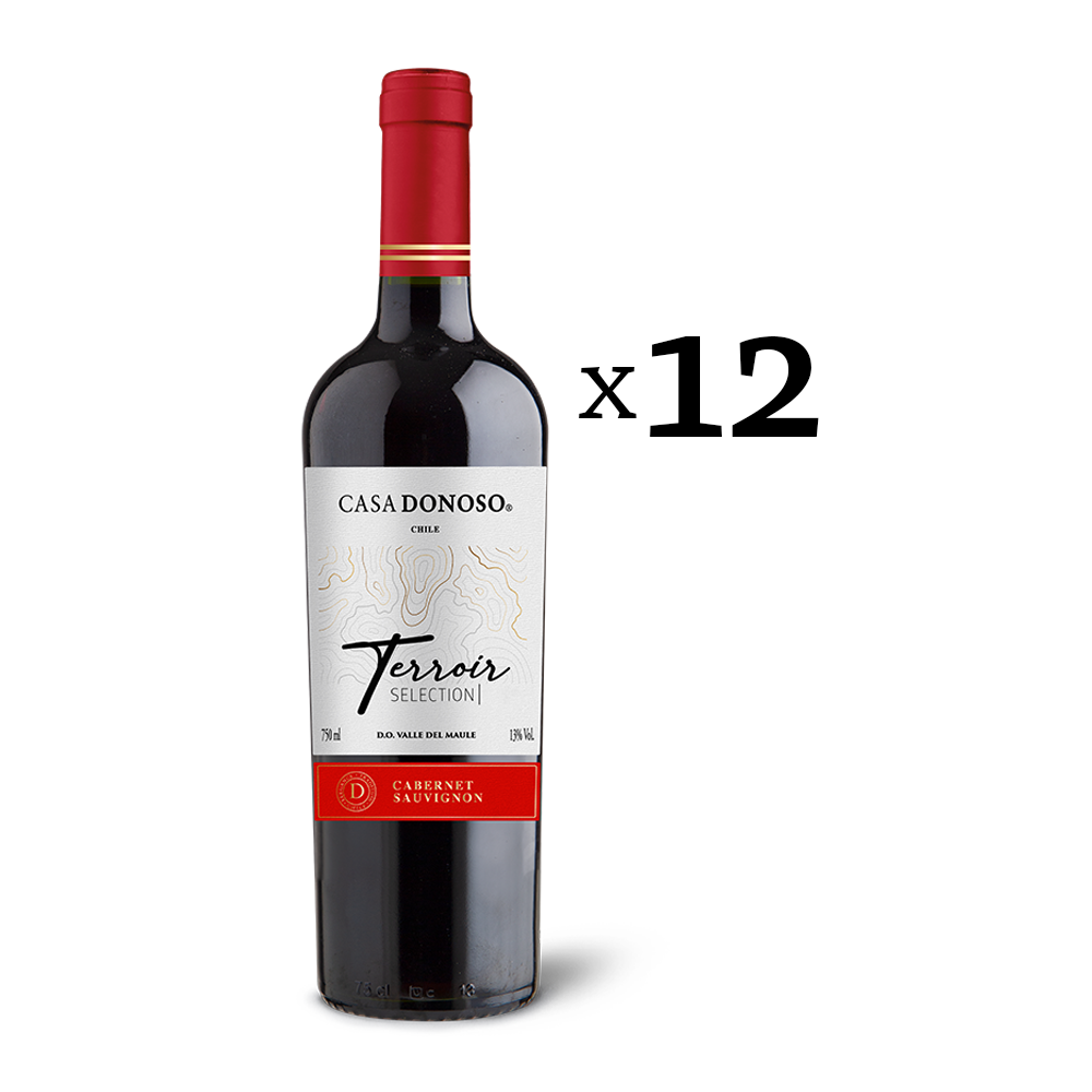 Casa Donoso Terroir Selection Cabernet Sauvignon 750 cc CAJA 12 botellas